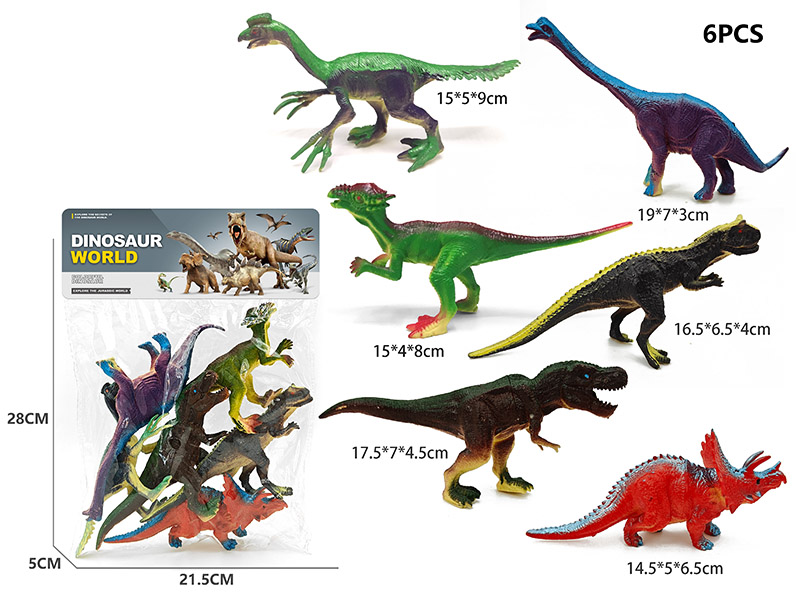 6PCS Dinosaur Model