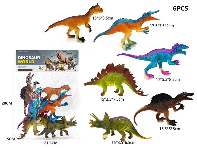 6PCS Dinosaur Model