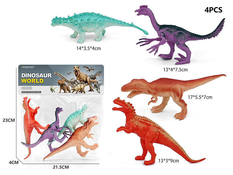4PCS Dinosaur Model