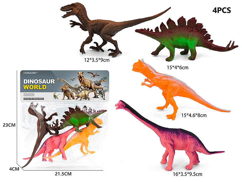 4PCS Dinosaur Model