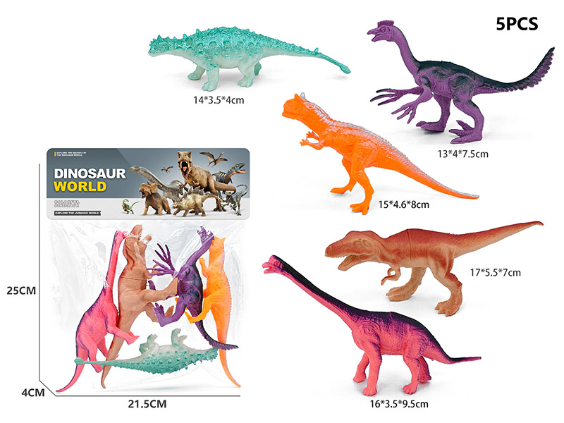 5PCS Dinosaur Model