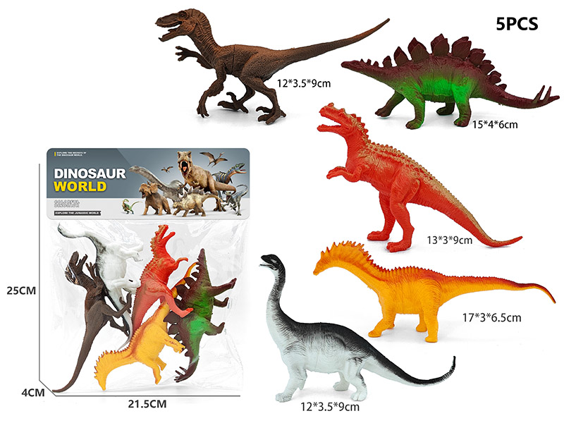 5PCS Dinosaur Model