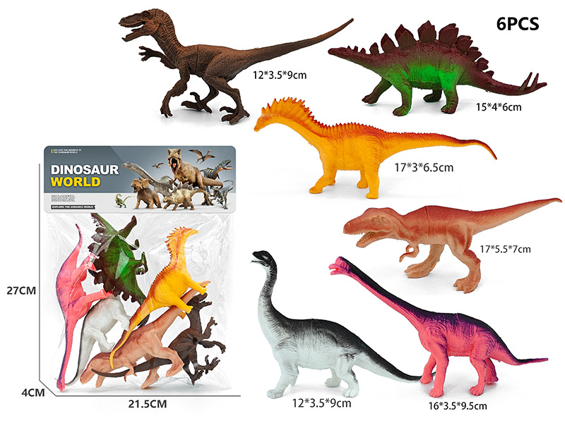 6PCS Dinosaur Model
