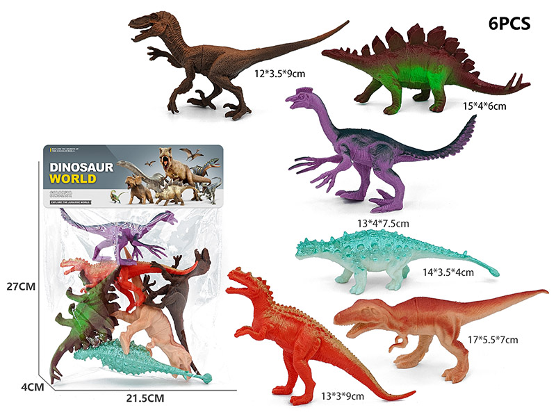 6PCS Dinosaur Model