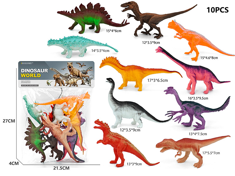 10PCS Dinosaur Model