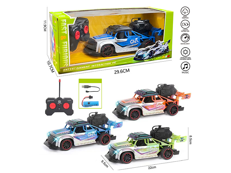 1:18 5-Channel Remote Control Spray Car