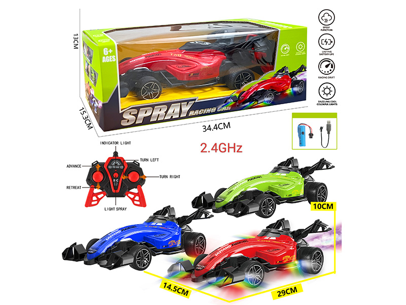 1:14 2.4G 5-Channel Remote Control Spray Equation Car