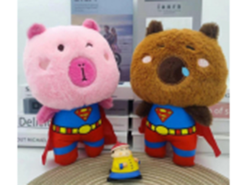 8" Superman Capybara Plush Toy