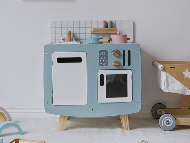 Wooden Kitchen Toy/Blue