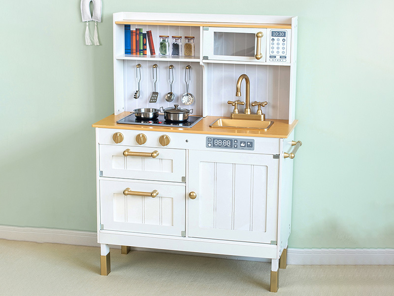 Wooden Kitchen Toy With Neon Light