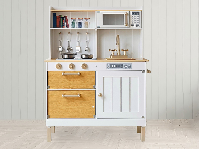 Wooden Kitchen Toy With Neon Light