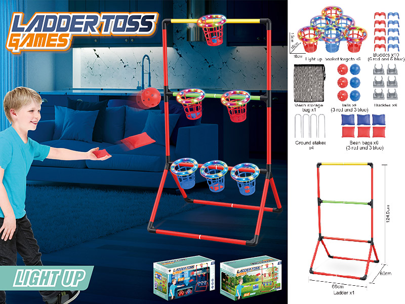 Ladder & Basket Toss Games(With Lights)