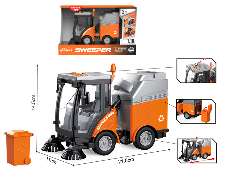 1:16 Friction Street Sweeper (With Light And Music)