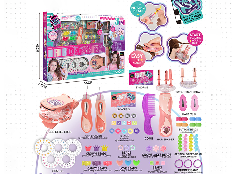 Hair Braided 3 In 1 Set