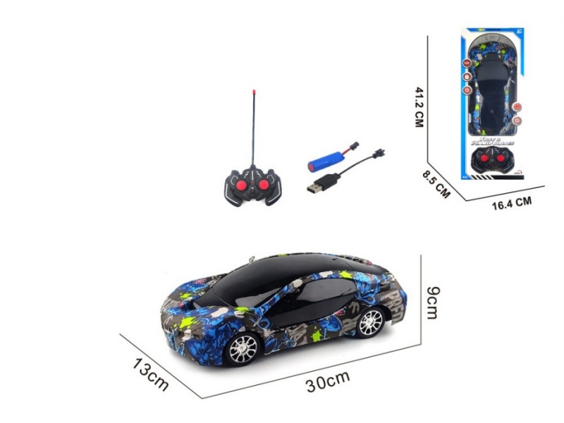 4-Channel  Remote Control Car Graffiti Bmw