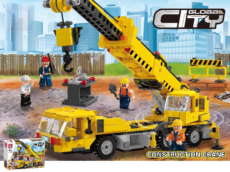 Building Blocks: 683 PCS Of Engineering Cranes