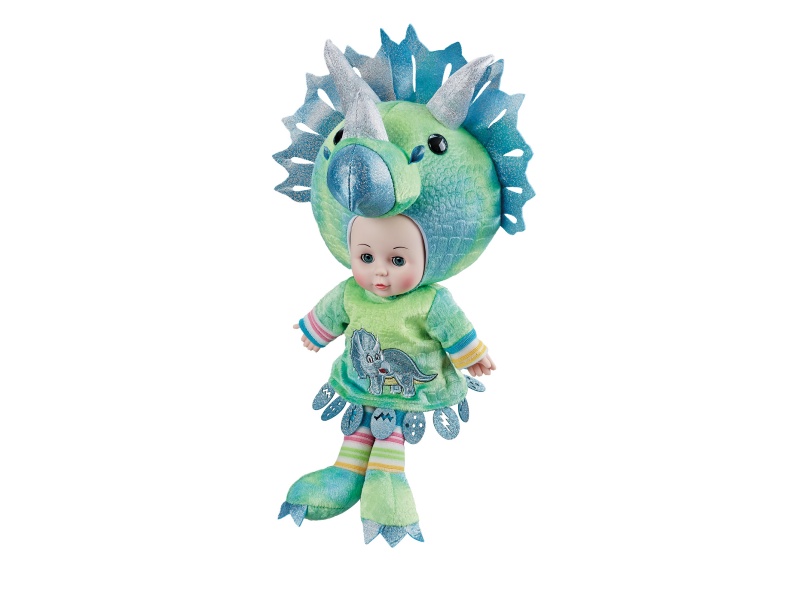 16-Inch Crystal Triceratops Music Doll (Bag)