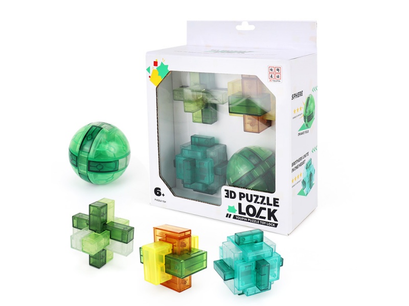 Four Sets Of Lu Ban Lock Sets