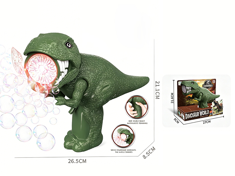 Dinosaur Bubble Gun With Light