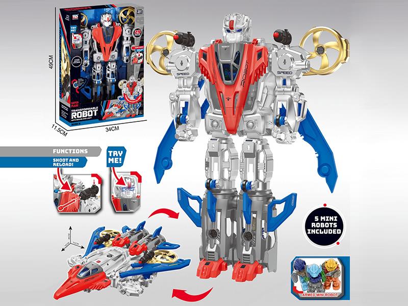 Transformable Aircraft Robot(With 5 Small Robot)