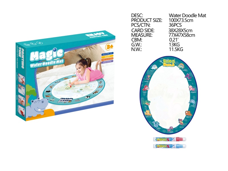 Dinosaur Theme Magic Water Doodle Mat