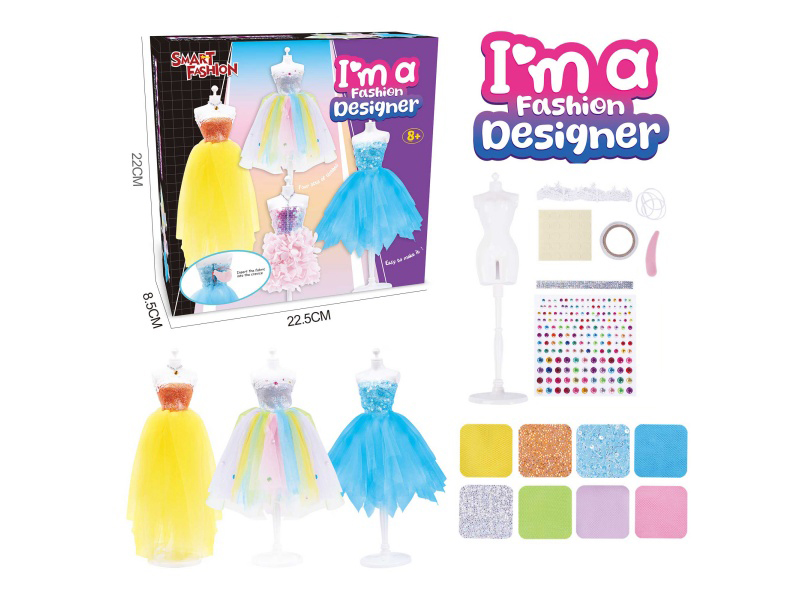 Three Sets Of Diy Handcrafted Fashionable Clothing Design Sets For Girls