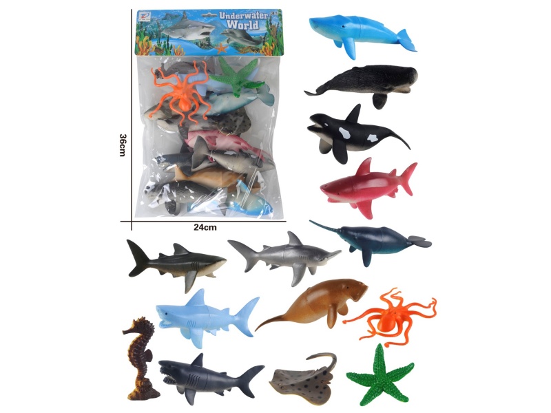 Pvc Simulates Ocean 14Pcs
