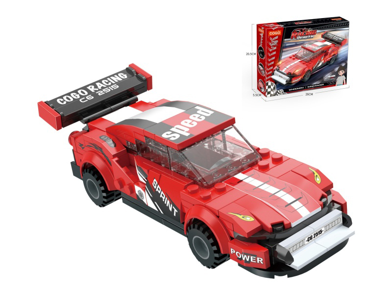 Puzzle Building Blocks/Small Particles/New Racing Series 195Pcs (Rebound Car)