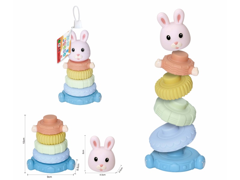 Soft Plastic Stacking Toy 6pcs