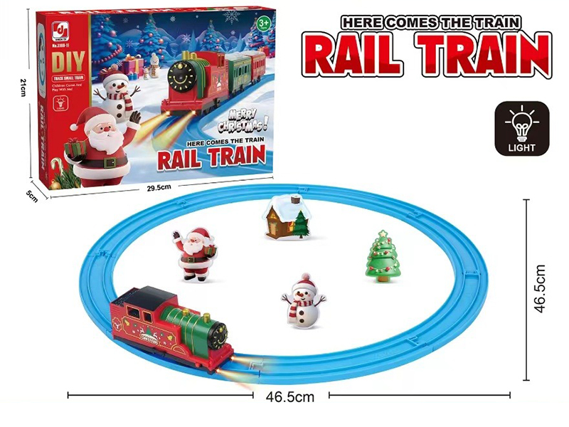 Christmas Electric Rail Train With Lights