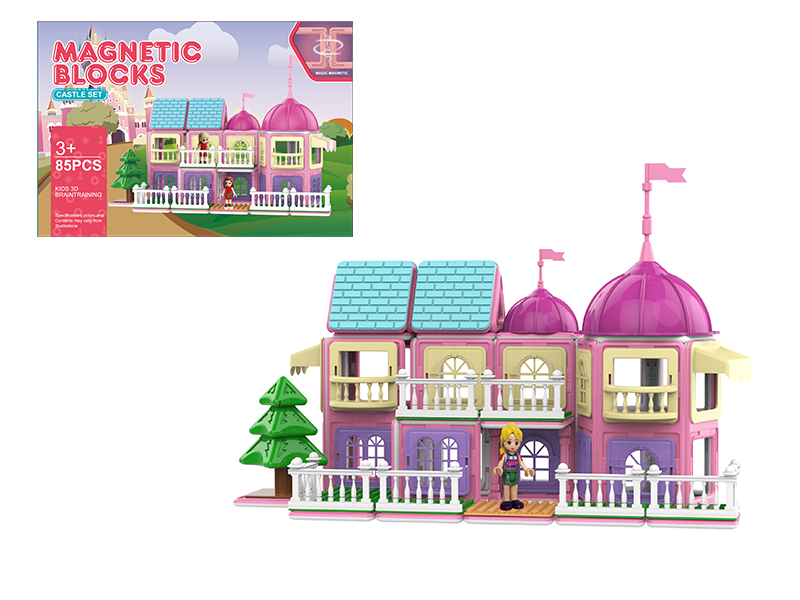 Castle Series Magnetic Building Blocks 85pcs