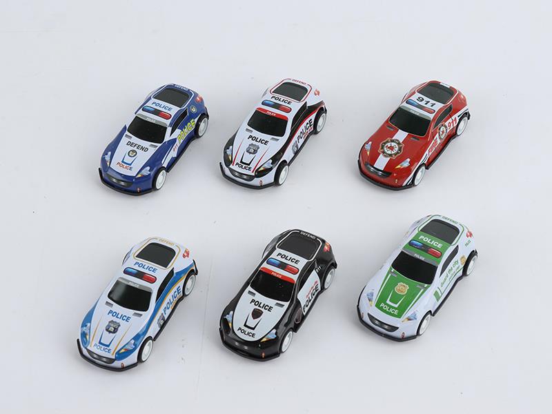 Pull Back Alloy Police Cars(6PCS)