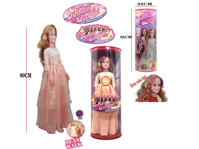 80cm Fashion And Walking Doll With Music(2xAG3 Batteries)