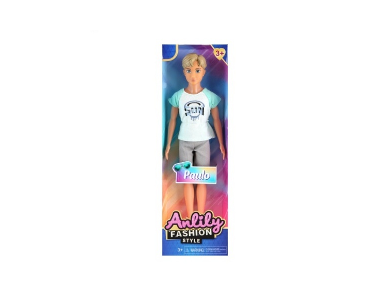 11.5-Inch Solid Male Doll (Brown Skin Color)