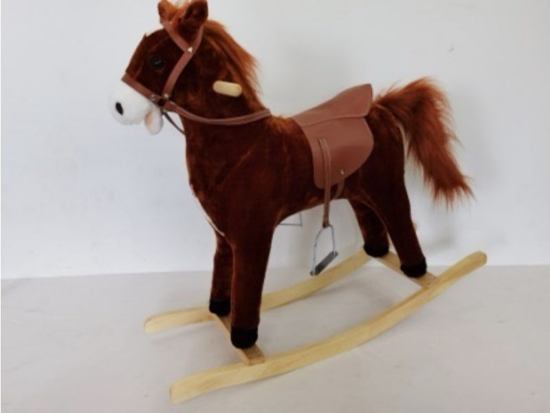 B/O Wooden Rocking Horse With Music