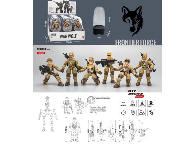 Assembled Soldier Model (12Pcs)