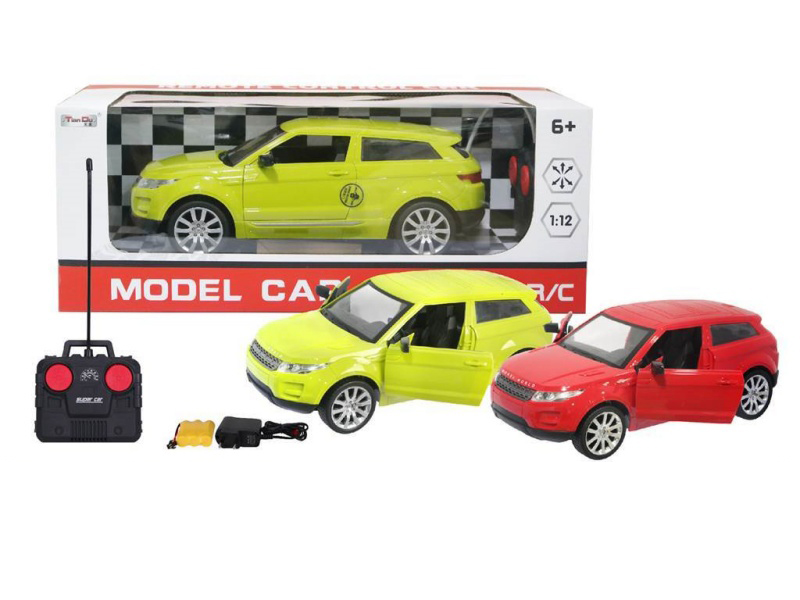 1:12 Four-Way Simulation Aurora Remote Control Car With Lights, Manual Door Opening And Regular Remote Control