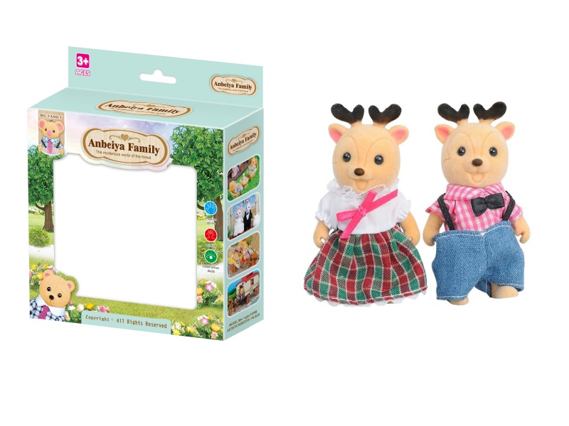 2pcs deer doll toy