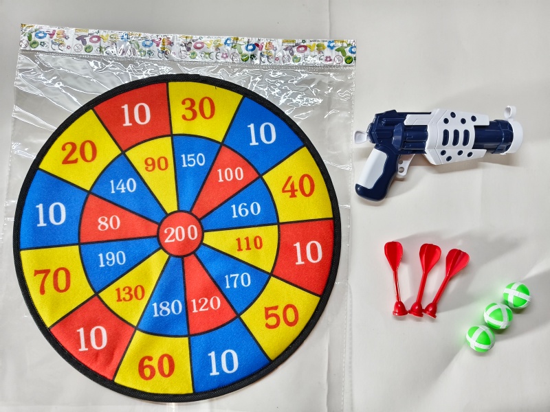 36CM Velcro Dartboard With Sticky Ball, Gun, Dart