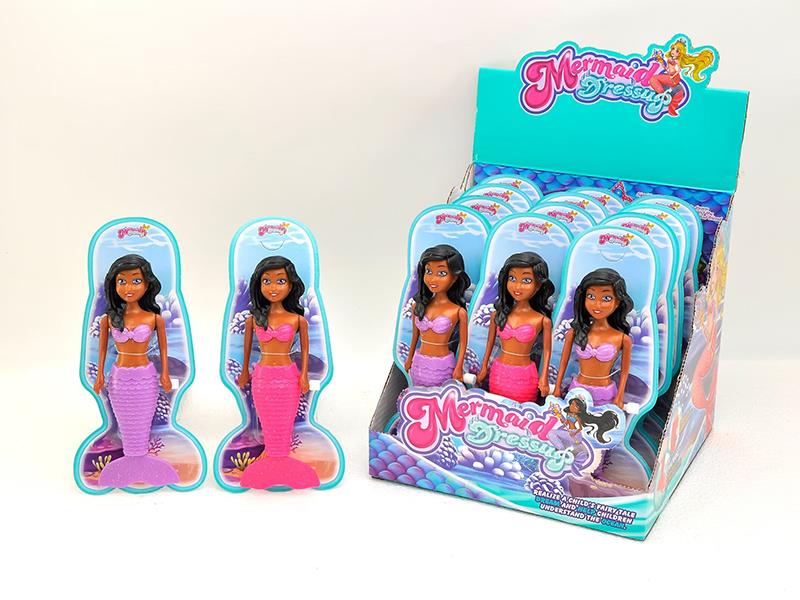 Wind Up Wag Tail Pearly Lustre Mermaid(7 Inch)12PCS