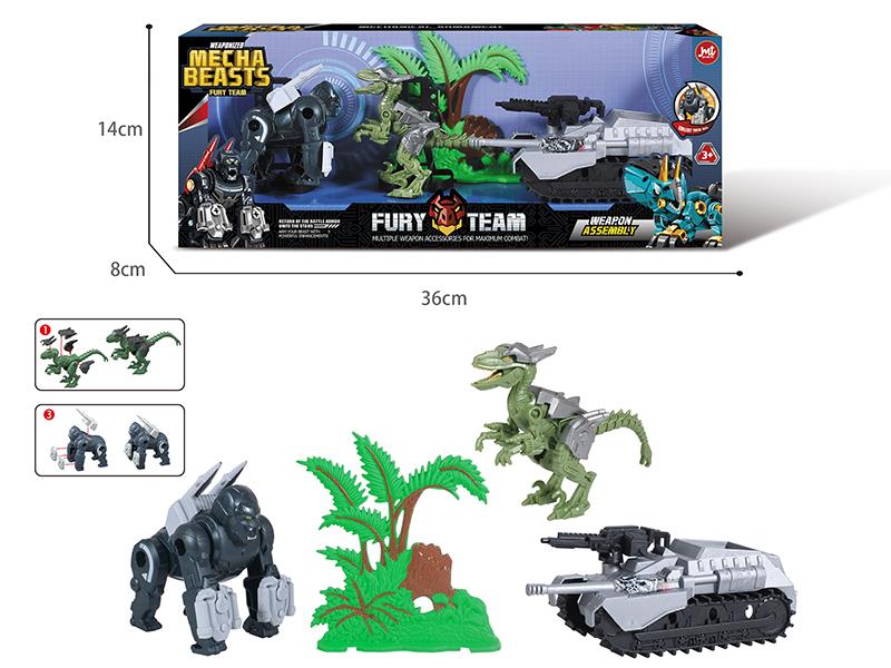 2 Mechanical Beasts With Tank