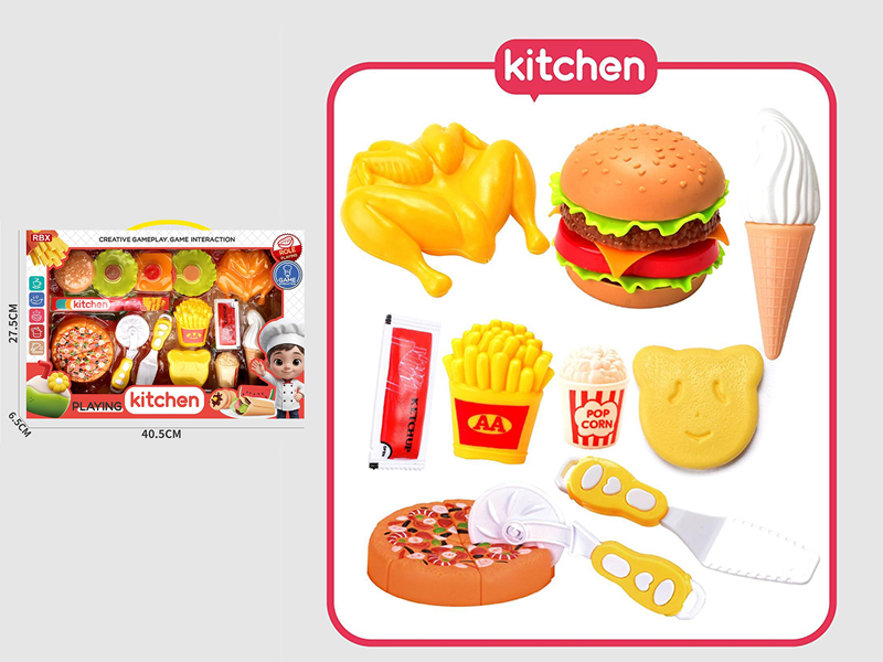 Hamburger Pizza Play Set