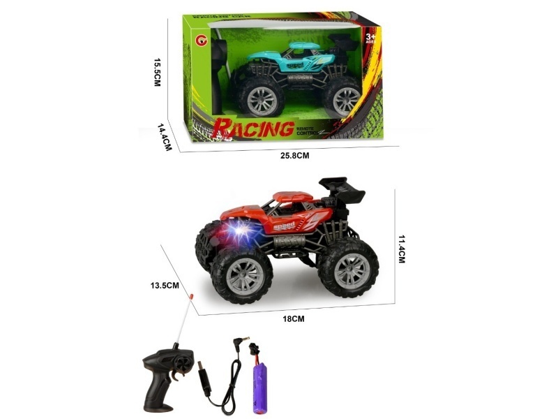 1:22 Four-Way Light Skeleton Remote Control Car