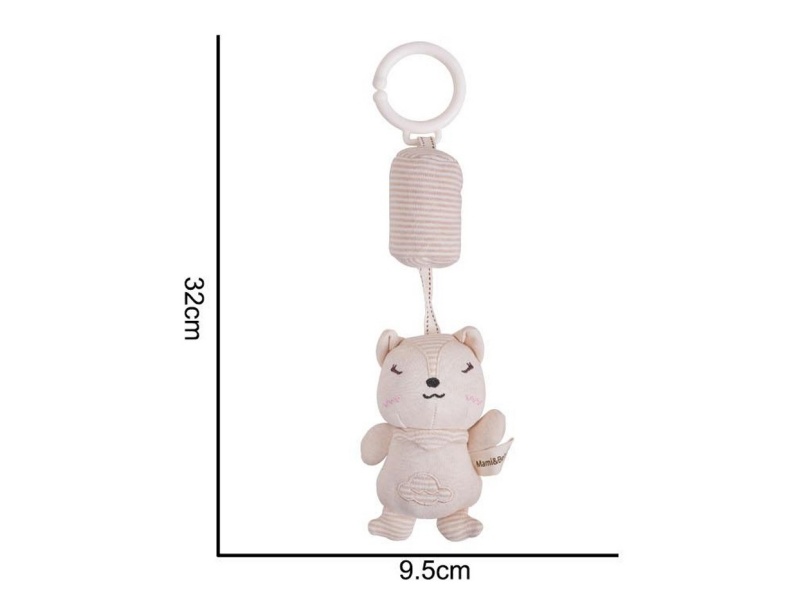 Plush Wind Chimes, Squirrel Pendants, Baby Comfort Plush Animal Toys