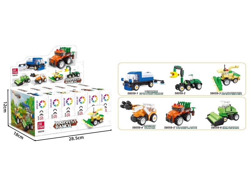 Building Blocks: Harvest Ranch Series [6 Small PCS] 475Pcs