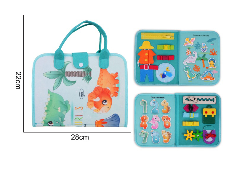 Montessori Early Childhood Education And Intelligence Development - Felt 3-Page Hippopotamus Busy Edition