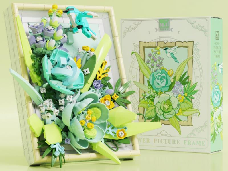 Flower Picture Frame Building Blocks 728pcs