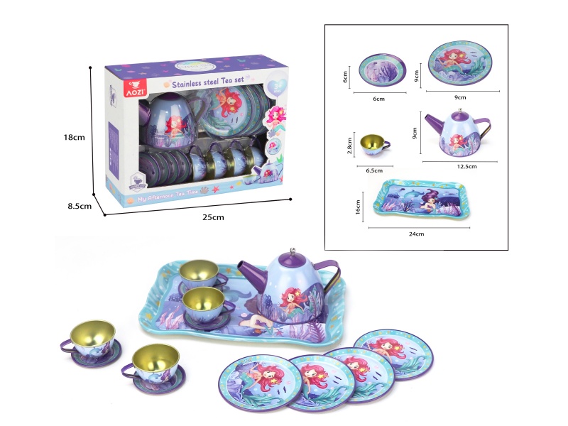 Printed Tea Set 15PCS
