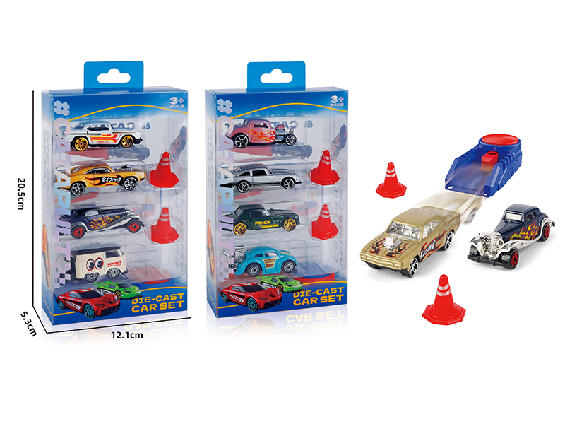 1:64 Slide Alloy Cars Launcher Set