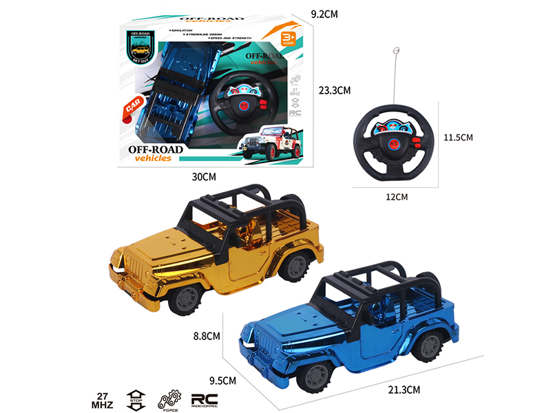 2CH Remote Control Electroplating Wrangler Off-Road Vehicle